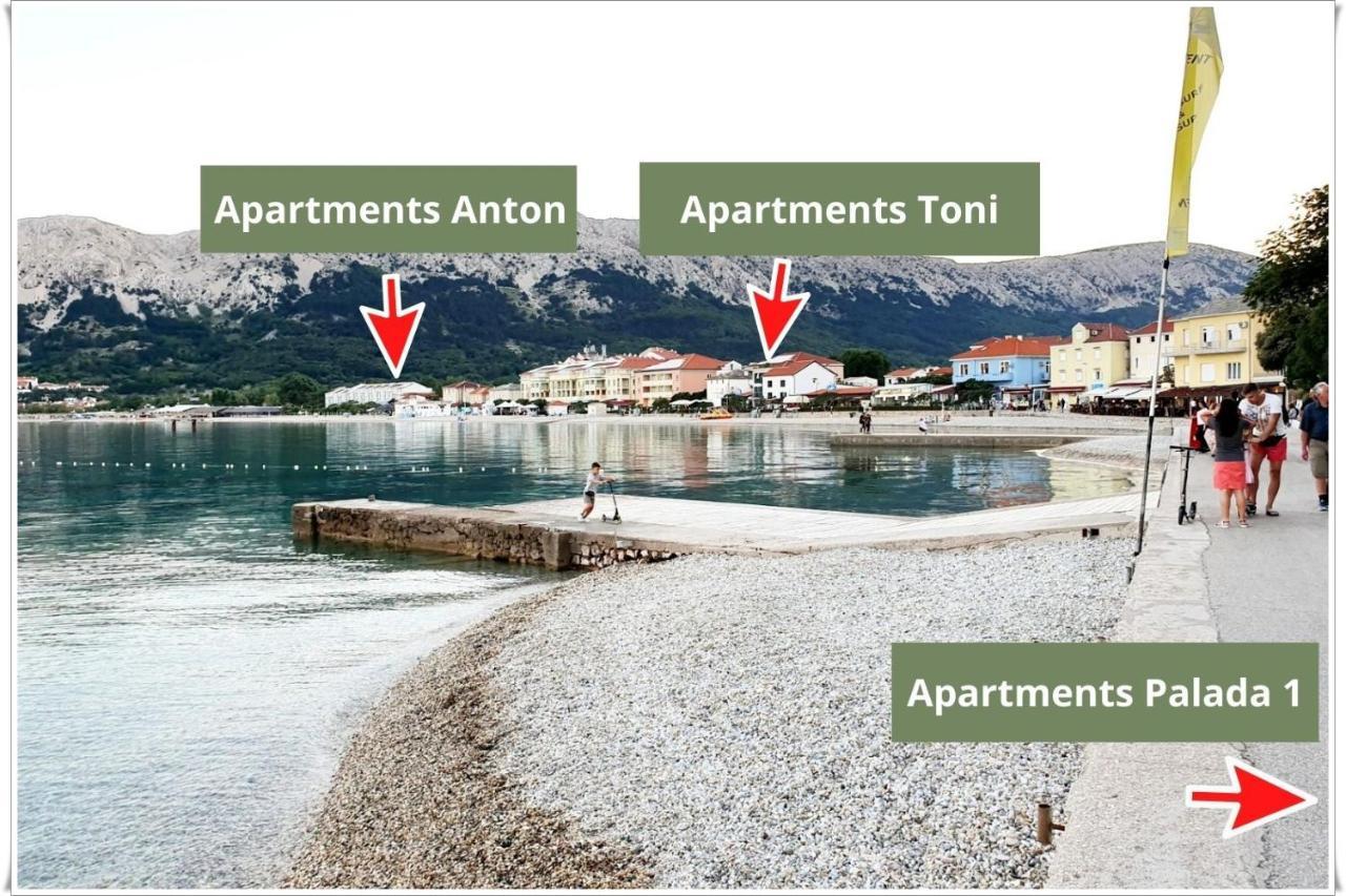 Apartments Palada 1 Башка Экстерьер фото